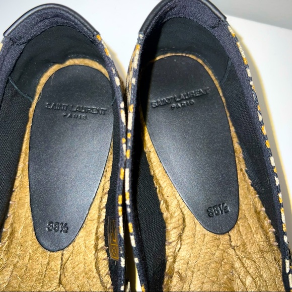 SAINT LAURENT EMBROIDERED ESPADRILLES IN LEOPARD PRINT CANVAS - Picture 6 of 14